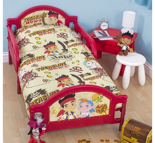 Character World Disney Jake and the Never Land Pirates Treasure Toddler Bed,Multi