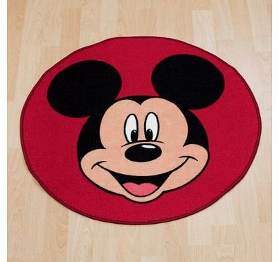 Character World Disney Mickey Mouse Head Shaped Rug