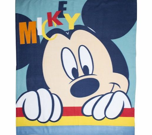 Character World Disney Mickey Mouse Play Fleece Blanket, Multi-Color