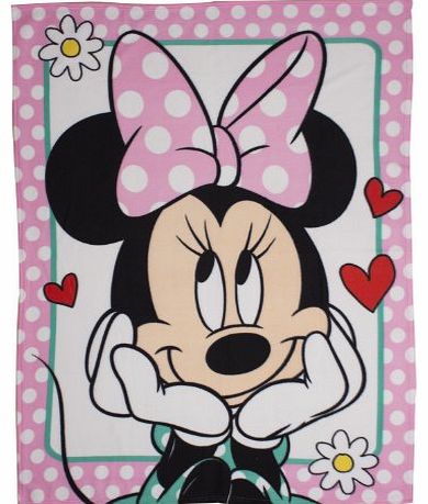 Character World Disney Minnie Mouse Makeover Fleece Blanket, Multi-Color
