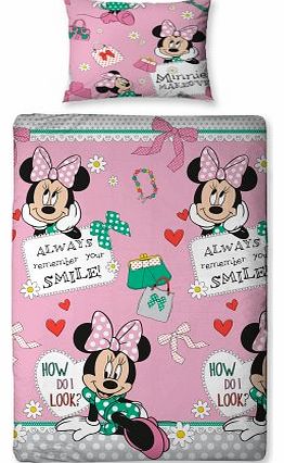 Disney Minnie Mouse Makeover Single Duvet Set