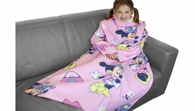 Character World Disney Minnie Mouse Shopaholic Sleeved Fleece Blanket