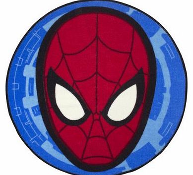 Character World Disney Ultimate Spider-Man City Shaped Rug, Multi-Color