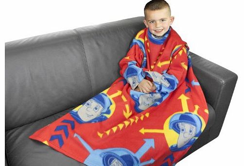 Character World Fireman Sam Alarm Sleeved Fleece Blanket, Multi-Color