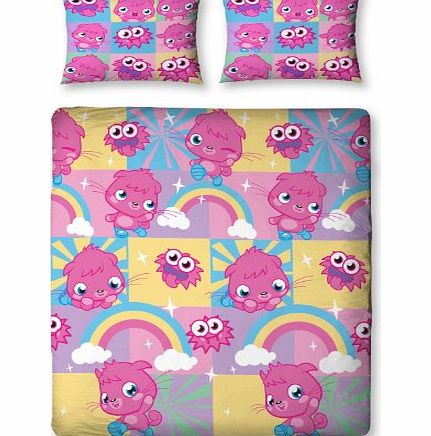 Character World Moshi Monsters Poppet Double Rotary Duvet Set, Multi-Color