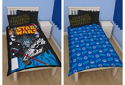 Official Disney Star Wars Sith Single Panel Reversible Cotton Mix Duvet Cover Quilt SWSSD2