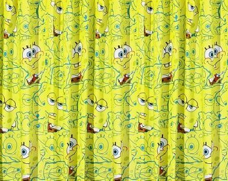 Character World Spongebob Squarepants Heads 72-inch Curtains