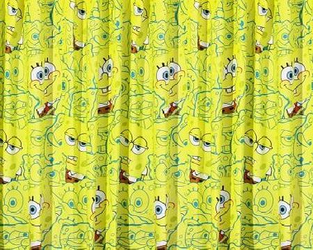 Character World Spongebob Squarepants Heads 72-inch Curtains