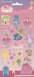 Characters 4 Kids Baribe 12 Dancing Princesses Glitter Stickers - Sheet of 25