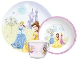 Characters 4 Kids Disney Princess Boxed Tableware Gift Set - Plate, Bowl and Mug