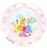 Characters 4 Kids Disney Princess Crowned with Beauty Pink / Lilac Dinner Plate