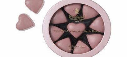 Pink Marc de Champagne butter truffle hearts