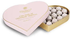 Valentines Pink Marc de Champagne truffle Gift Box