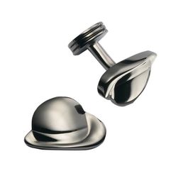 Charles Tyrwhitt Bowler Hat Gunmetal Cufflinks