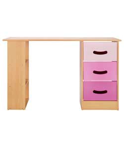 3 Drawer Desk - Pink
