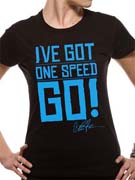 Charlie Sheen (One Speed Go!) Girls T-shirt