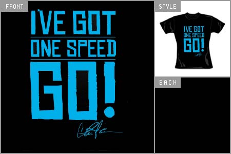 Charlie Sheen (One Speed Go) Girls T-shirt