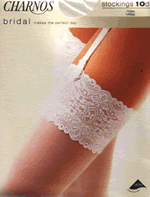 Bridal Lace Top Stockings- Small- Ivory