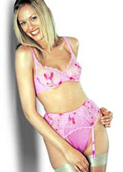 Charnos Secret Garden suspender belt