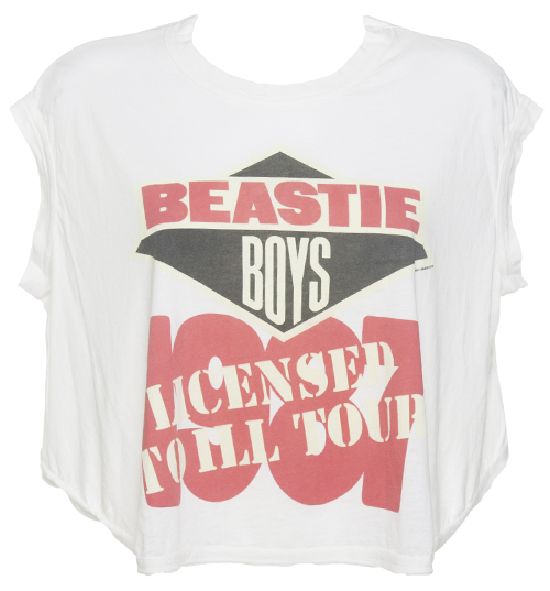 Ladies Beastie Boys Licensed to Ill Cropped Tour