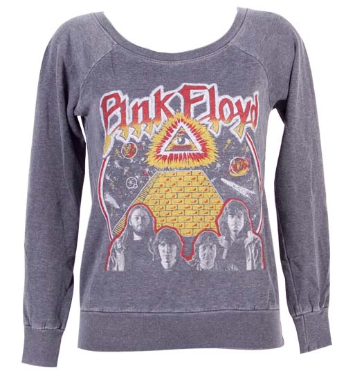 Ladies Pink Floyd Long Sleeve Off Shoulder
