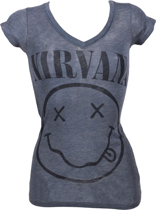 Chaser LA Ladies Smiley Face Nirvana T-Shirt from Chaser LA