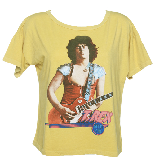 Ladies T-Rex Marc Bolan Get It On Boxy T-Shirt