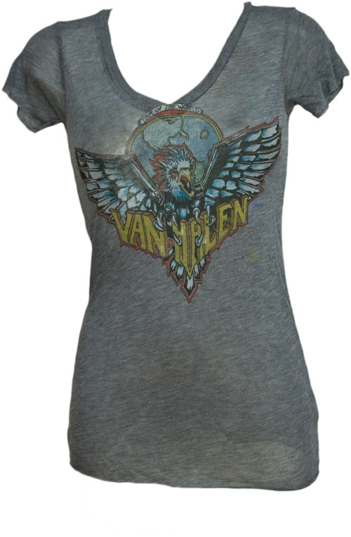 Chaser LA Ladies Vintage Van Halen V-Neck Tour T-Shirt from Chaser LA
