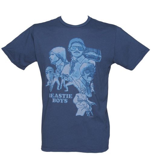 Mens Blue Beastie Boys Sabotage T-Shirt