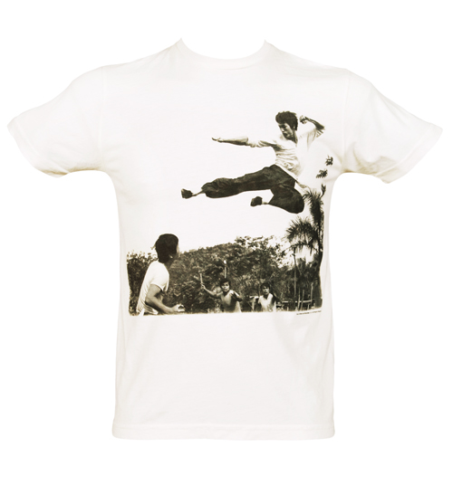 Chaser LA Mens Bruce Lee Flying Kick T-Shirt from