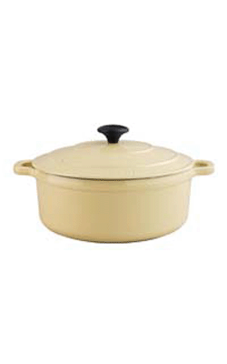 Chasseur Casserole  round  22cm  3.0ltr   The fabulous Chasseur range of cast iron cookware was firs