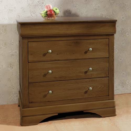 Chateau Oak Bedroom Furniture Chateau Oak 4 Drawer Chest - Small