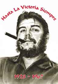 Che Guevara Cigar Textile Poster