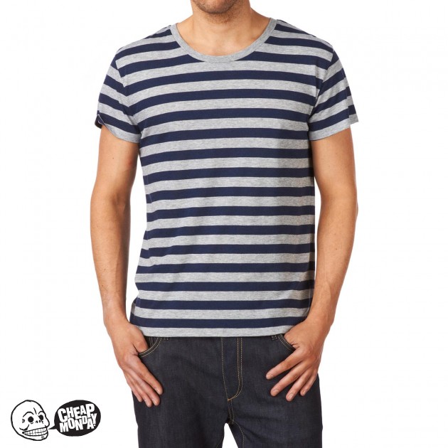 Cheap Monday Mens Cheap Monday Alex Stripe T-Shirt -