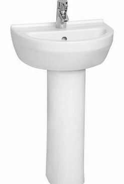 bathroom cloakroom 450mm wash round tiles