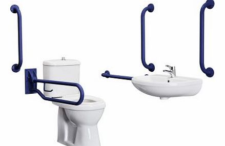 Blue Disabled Bathroom Pack Toilet