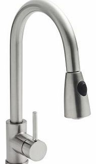 Cheapsuites Brushed Steel Kitchen Sink Mixer Tap