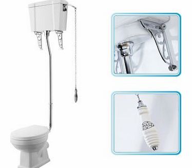 Cheapsuites Rowan Toilet pan with Wood Seat and