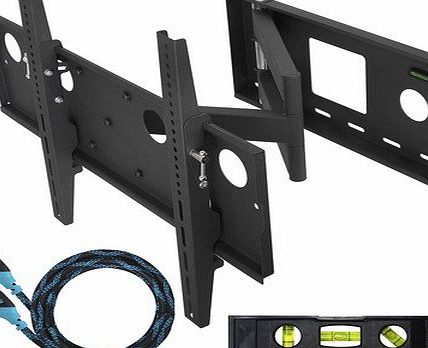 Cheetah Mounts APSAMB 32-65`` LCD TV Wall Mount Bracket with Full Motion Swing plus tilt and swivel for LCD, LED, Flat screen monitors and Tvs. Fits most 32``-65`` LED, LCD and PLASMA flat screen display