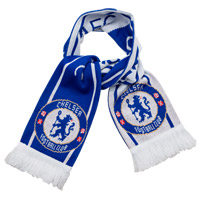 10 Gauge Jacquard Crest Scarf.