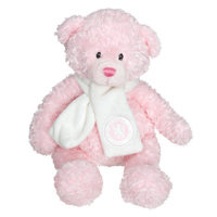 25cm Ollie Bear - Pink.