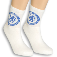 Chelsea 3 Pack of Crew Sports Socks - White -