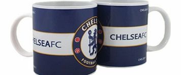 Chelsea Accessories  Chelsea FC White Stripe Mug