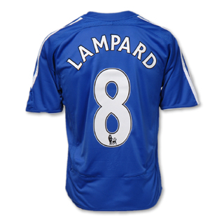 Chelsea Adidas 07-08 Chelsea home (Lampard 8)