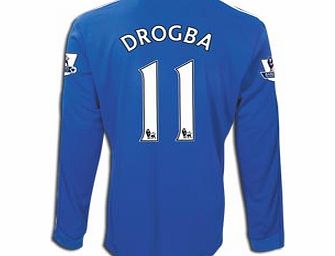 Chelsea Adidas 09-10 Chelsea L/S home (Drogba 11)