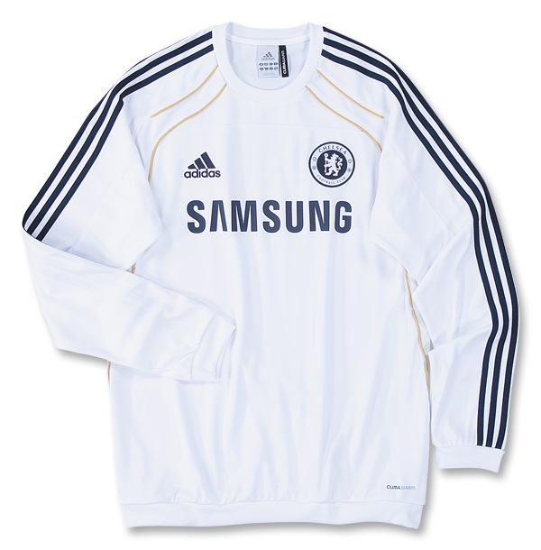 Chelsea Adidas 2010-11 Chelsea Adidas Sweat Top (White) - Kids