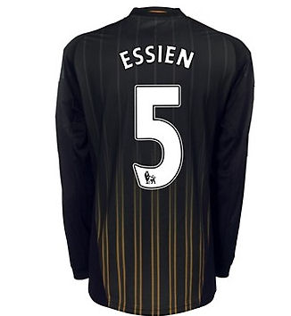 Adidas 2010-11 Chelsea Long Sleeve Away Shirt (Essien 5)