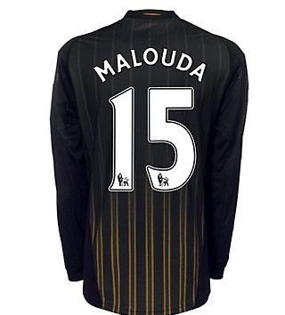 Adidas 2010-11 Chelsea Long Sleeve Away Shirt (Malouda