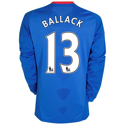 Adidas 2010-11 Chelsea Long Sleeve Home Shirt (Ballack