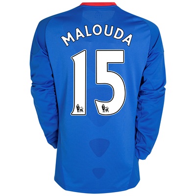 Adidas 2010-11 Chelsea Long Sleeve Home Shirt (Malouda